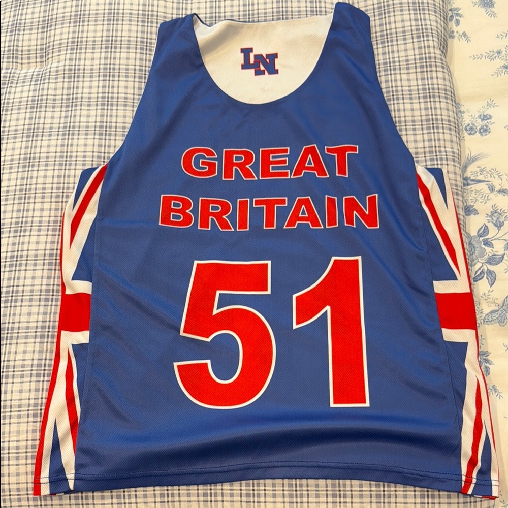 Great Britain Blue and Red Lacrosse Jersey - National Team
